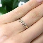 Image 7 of Tricolor gold ring with zirconia