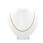 Image 7 of Gold thin gourmet link necklace | 46 cm