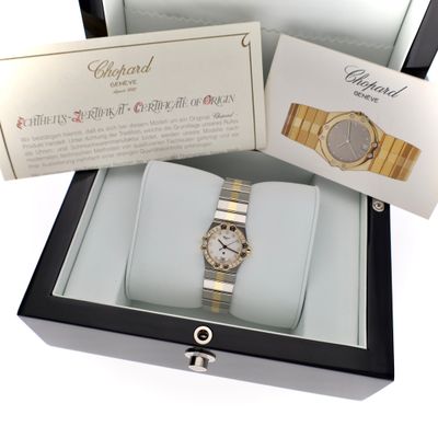 Image 2 of Chopard St. Moritz 8024; 18k Gold/Steel Women’s Watch with Diamonds