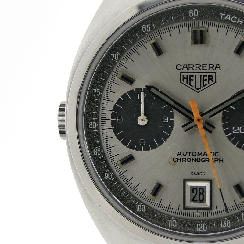 Image 10 of Heuer Carrera 1153; Vintage chronograaf heren horloge