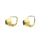 Image 5 of Gold stud earrings with green tourmaline