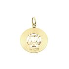 Image 5 of Gold zodiac sign pendant; Libra | Fabiola