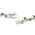 Image 4 of White gold anchor link necklace