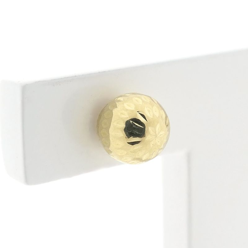Image 4 of Gold subtle stud earrings | Sphere