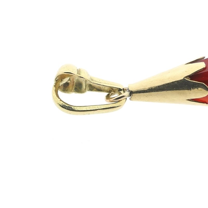 Image 5 of Gold pendant with carnelian