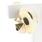 Image 4 of Tricolor gold braided stud earrings