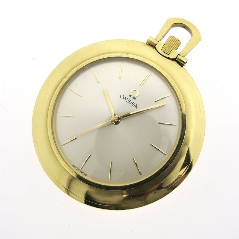 Image 4 of Omega vintage pocket watch 1181SC; 18k yellow gold, caliber 600 'Central Seconds'