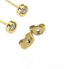 Image 6 of 18 ct. Gold stud earrings with diamond | 0.16 ct.