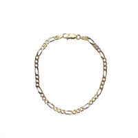 18 ct. Bicolor gold Figaro bracelet | 19.5 cm