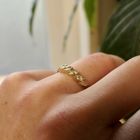 Image 11 of 18-karat gold ring with 0.10 ct diamond