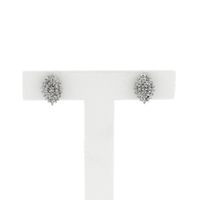 Bicolor gold stud earrings with diamond | 0.33 ct.