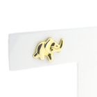 Image 3 of Gold elephant stud earrings