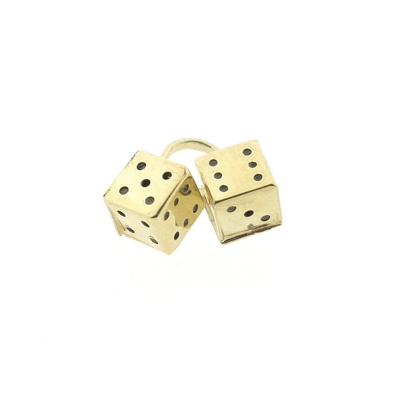 Image 5 of 9 carat pendant/charm of two dice