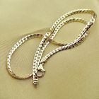 Image 4 of Gold flat gourmet link chain | 45 cm