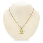 Image 3 of Gold pendant of two dogs with zirconia