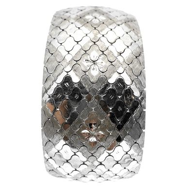 Image 2 of Silver wide snake bracelet | 20 cm