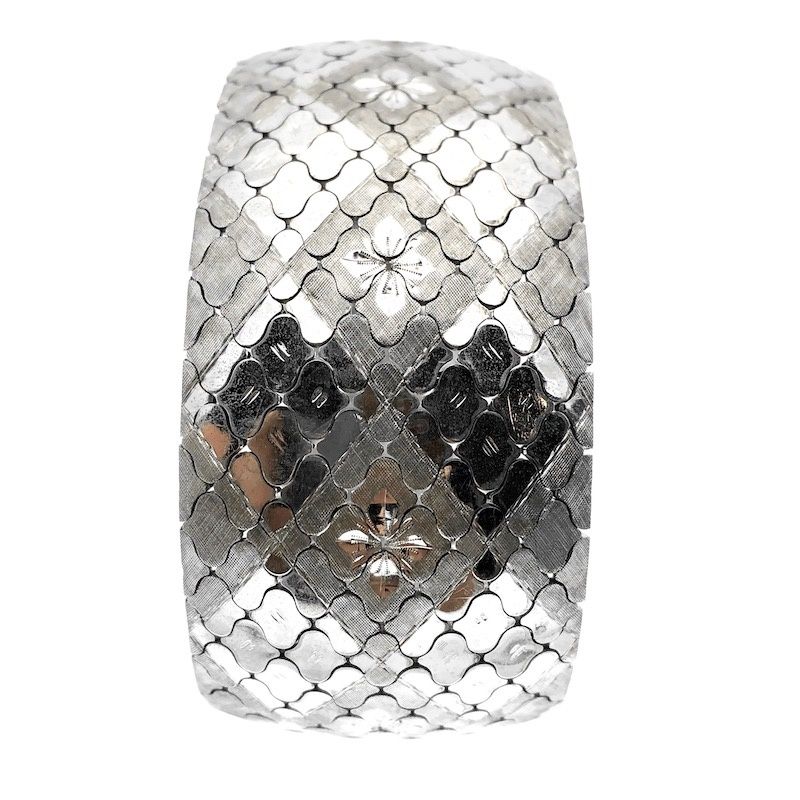 Image 2 of Silver wide snake bracelet | 20 cm