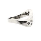 Image 5 of White gold wide ring with diamonds; 0.20 ct.