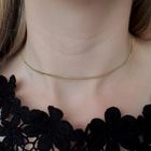Image 4 of Gold gourmet link necklace | 41 cm