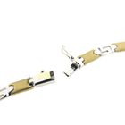 Image 6 of Two-tone gold necklace with a meandering pattern