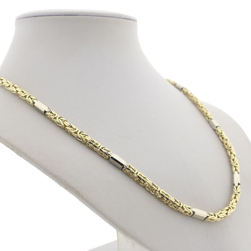 Image 3 of Two-tone gold king chain | 52.5 cm