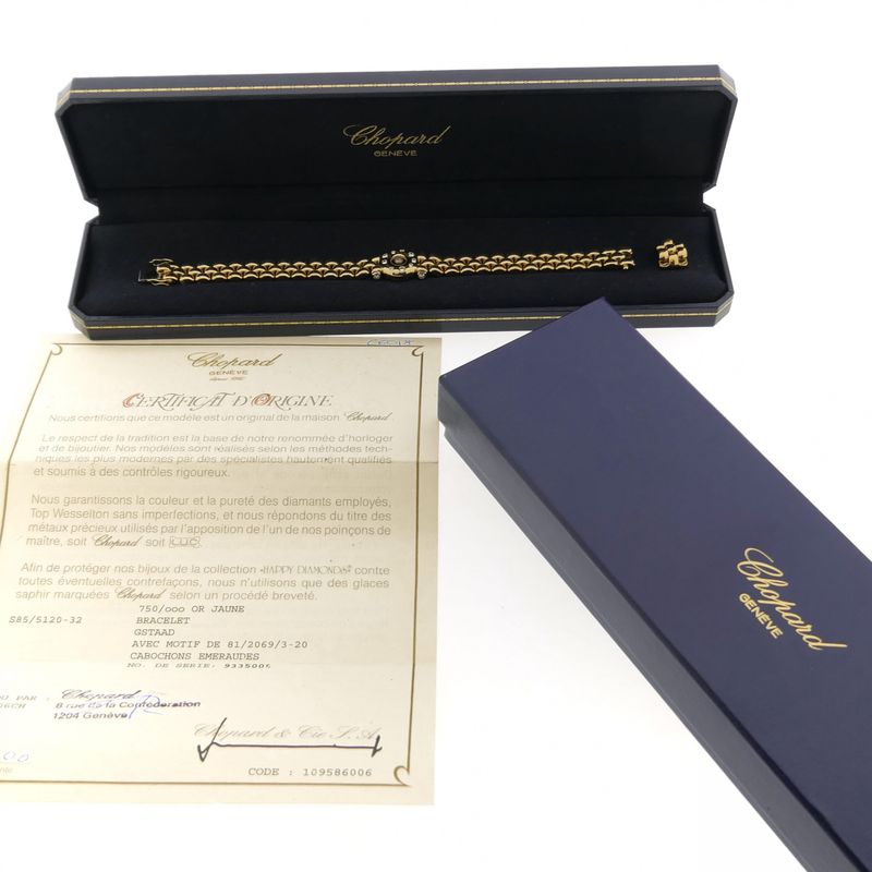 Image 5 of Gold Chopard bracelet with diamond; approx. 0.33 ct.