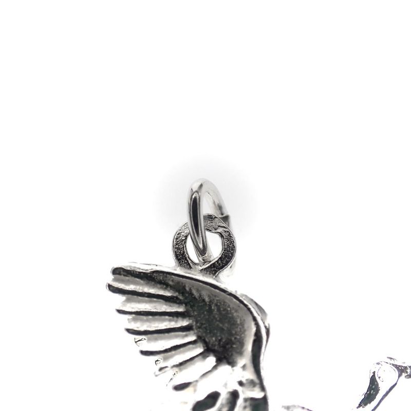 Image 5 of Silver charm; Stork with baby