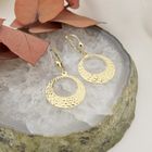 Image 2 of Round gold earrings