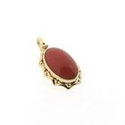 Image 3 of Gold pendant with red coral | Vintage