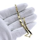 Image 5 of Gold closed Figaro link bracelet