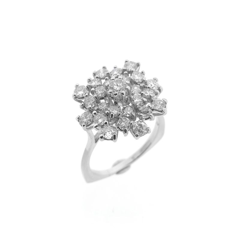 Image 1 of Exclusive white gold cocktail ring with 1.66 ct diamond.
