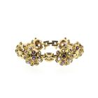 Image 1 of 18K gold Sputnik bracelet with colored stones | 17 cm