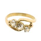 Image 5 of Gold ring with diamonds; Approx. 0.15 ct.