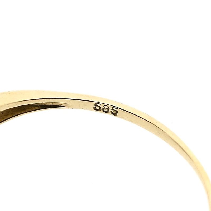Image 6 of Gold Surround Ring with Diamonds; 0.26 ct.