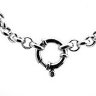 Image 3 of Silver jasseron link bracelet | 19 cm