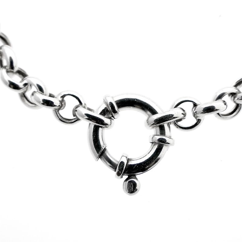 Image 3 of Silver jasseron link bracelet | 19 cm