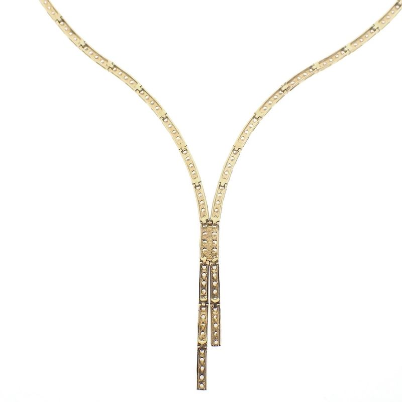 Image 4 of Gold necklace with zirconia | 42 cm