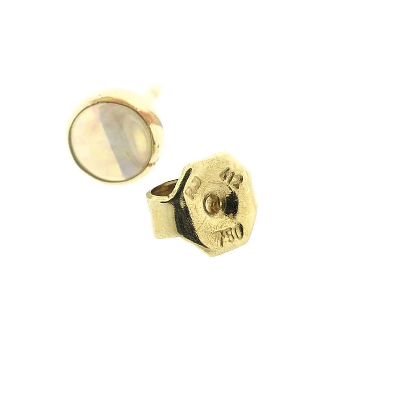 Image 6 of Gold earrings with precious opal