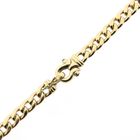 Image 8 of Gold gourmet link necklace with sapphire