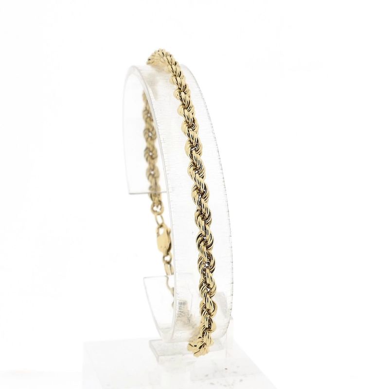 Image 1 of Gold Twisted Link Bracelet; 14 karat; 20.5 cm