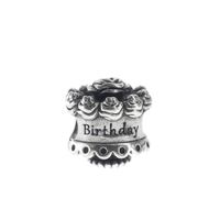 Pandora charm; Silver; Happy Birthday