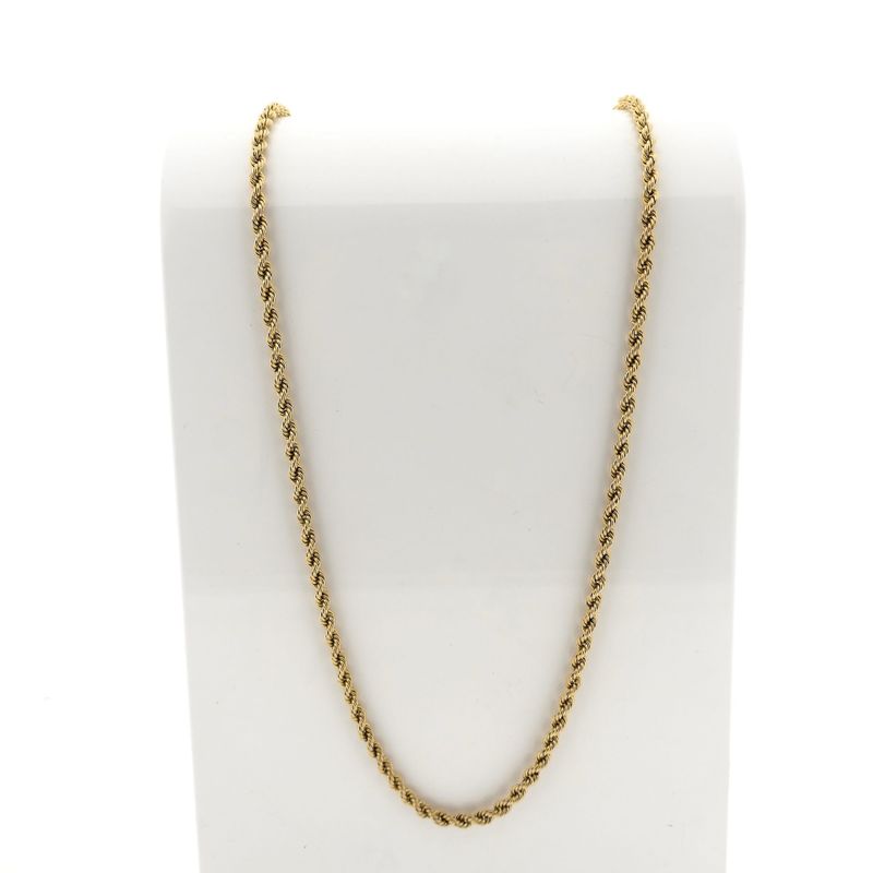 Image 1 of 8 Karat Twisted Link Chain