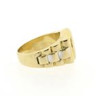 Image 6 of Two-tone gold men's ring with zirconia