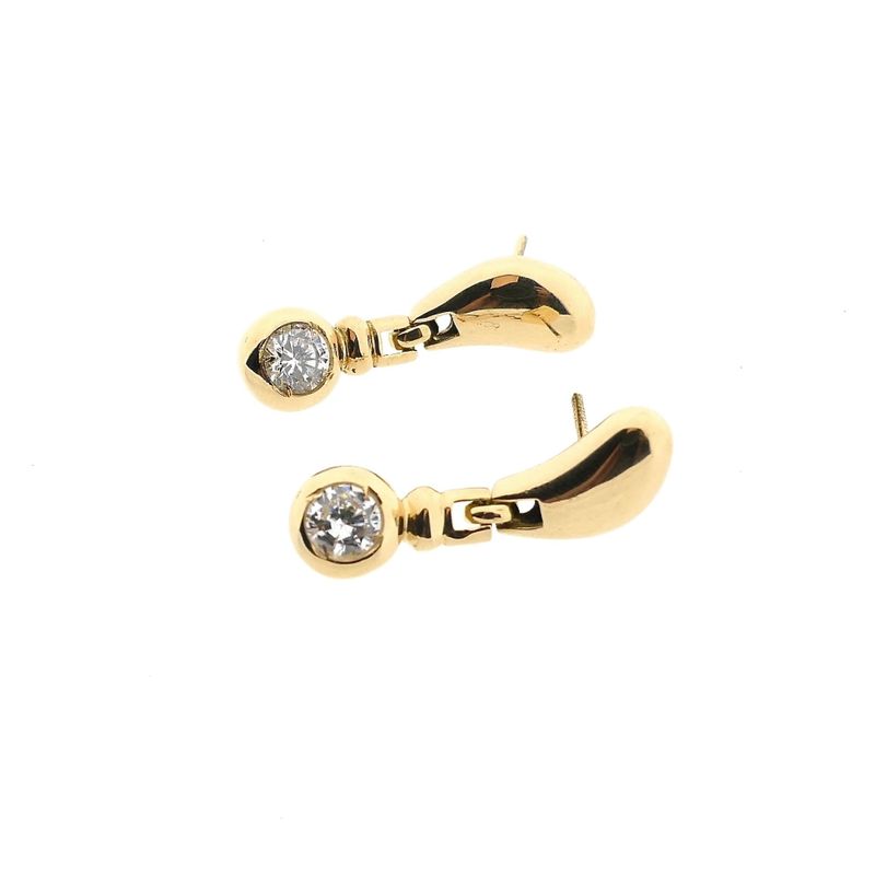Image 8 of Gold Earrings with Zirconia