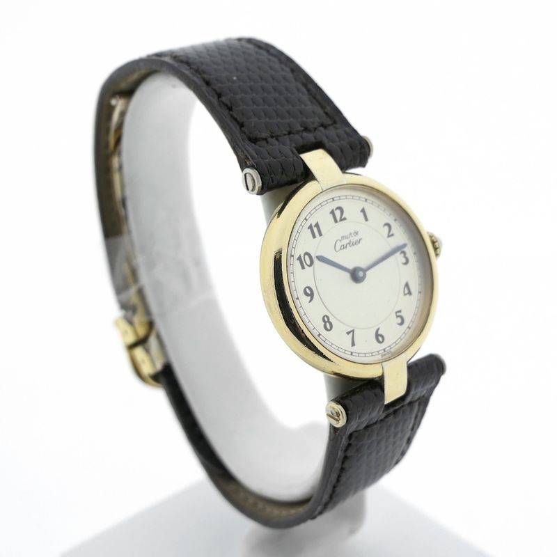 Image 3 of Cartier 'Must de Vendome' Vermeil; Ladies watch
