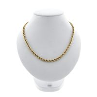 Gold twisted link chain