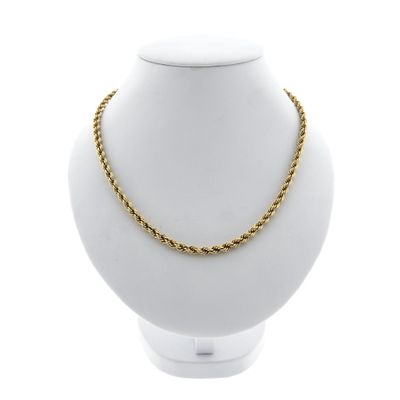 Image 1 of Gold twisted link chain