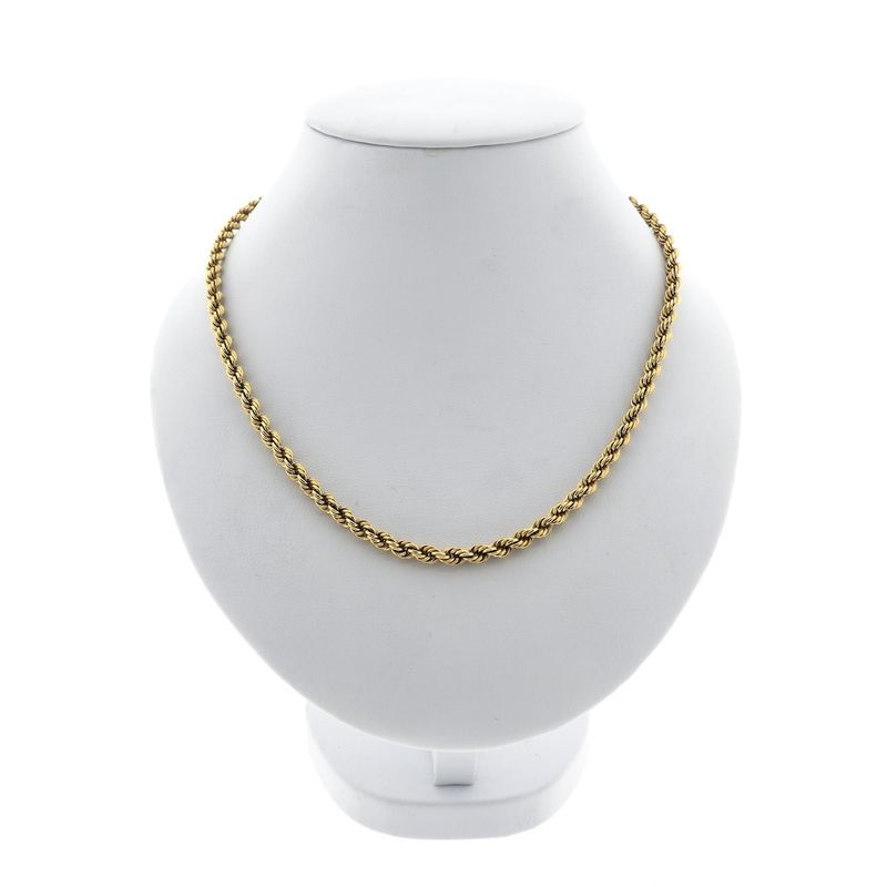 Image 1 of Gold twisted link chain