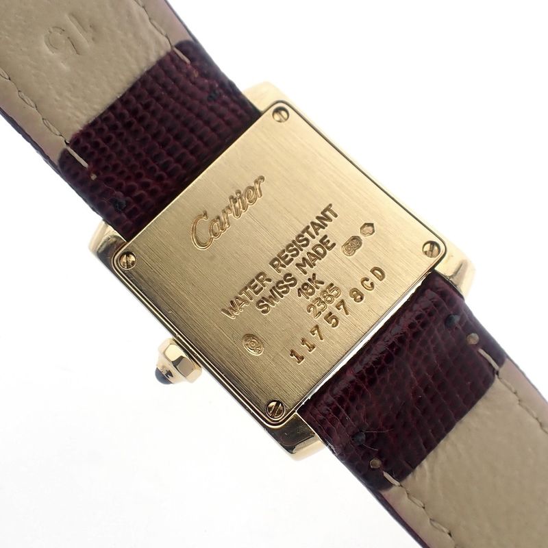 Image 6 of Cartier Tank Française; 18k gold ladies' watch