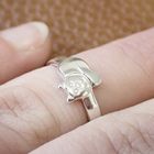 Image 2 of Silver children's ring with cat